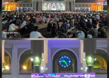 Ribuan orang ikuti “nobar” Timnas Indonesia vs Thailand di Masjid Al-Akbar Surabaya